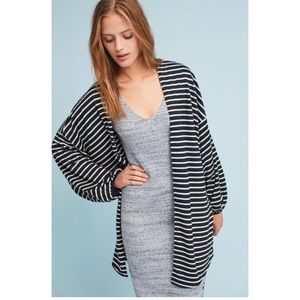 NWT Anthropologie striped jersey kimono